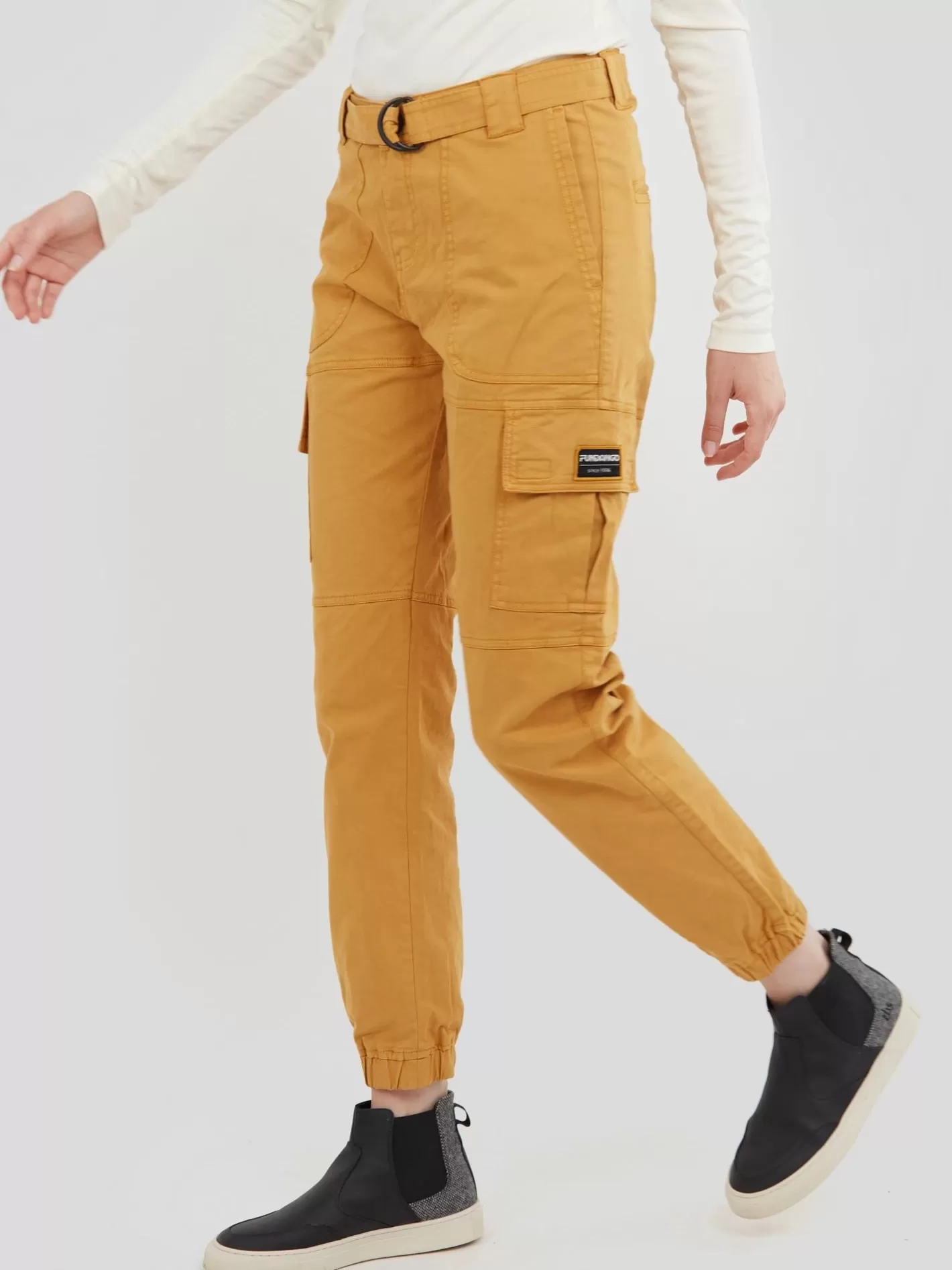 Trousers^Fundango Alina Cargo Pants Yellow