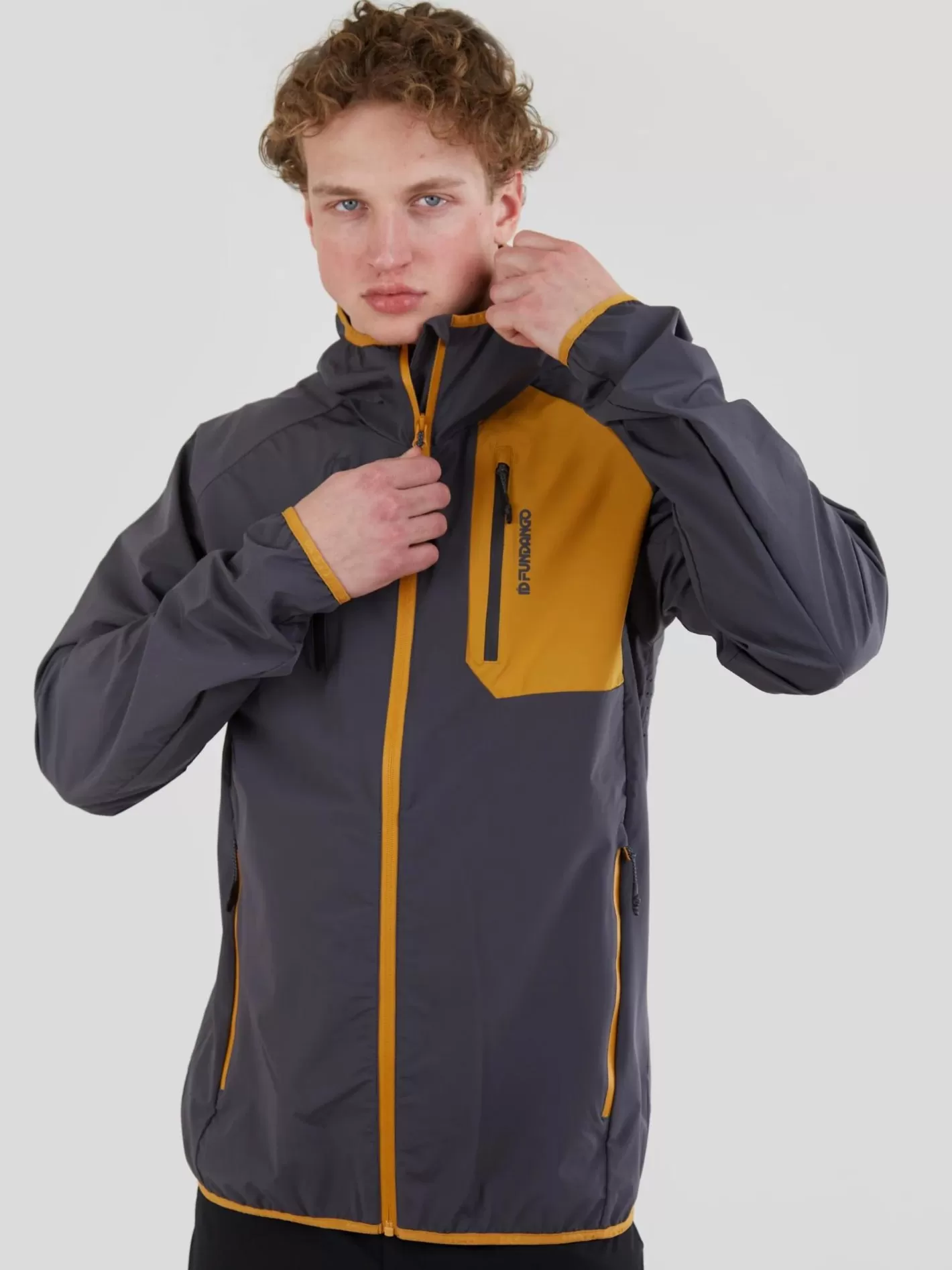 Softshell^Fundango Alloy Hooded Softshell Grey