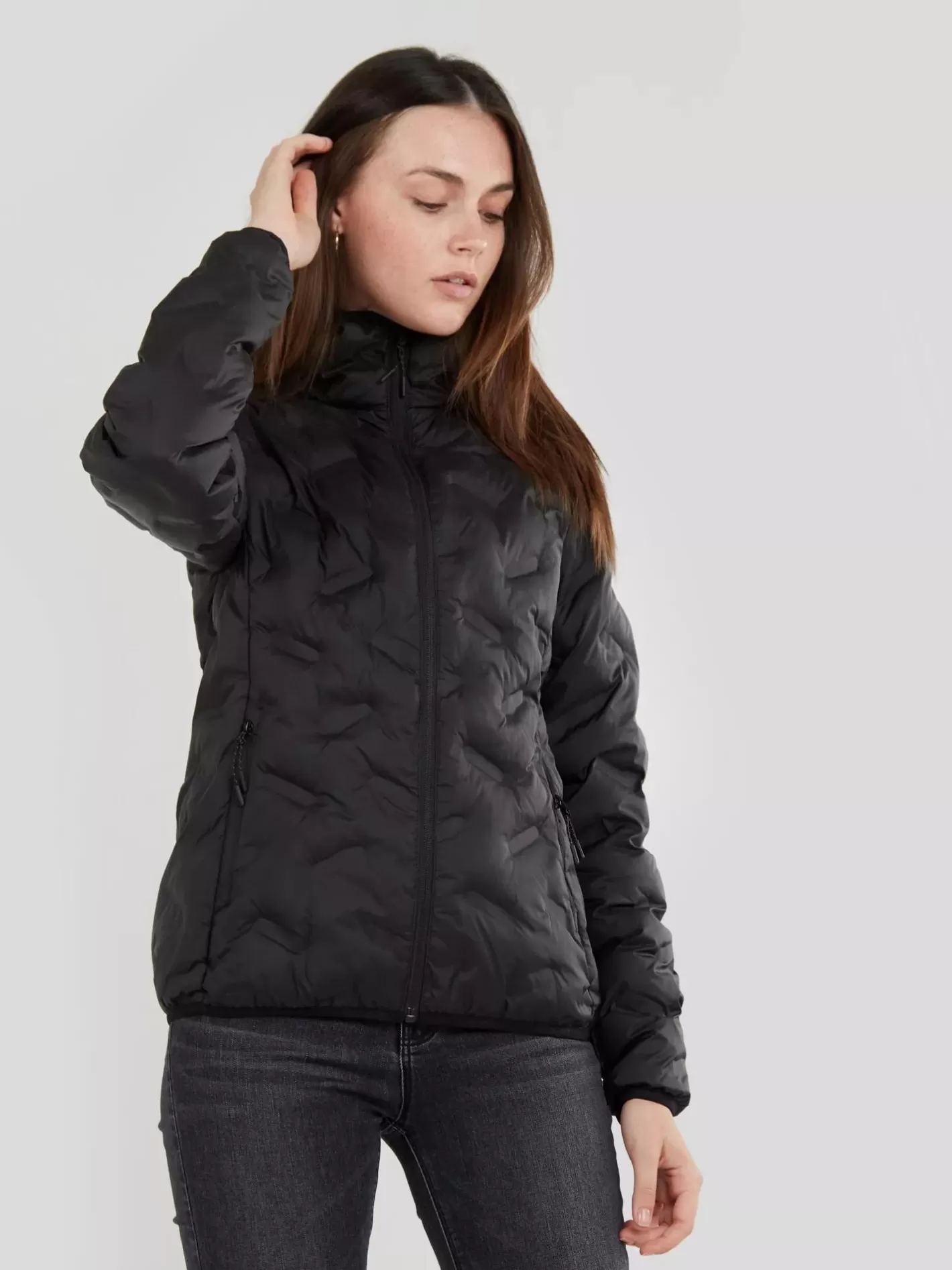 Casual Jackets^Fundango Alsea Hooded Down Jacket Black