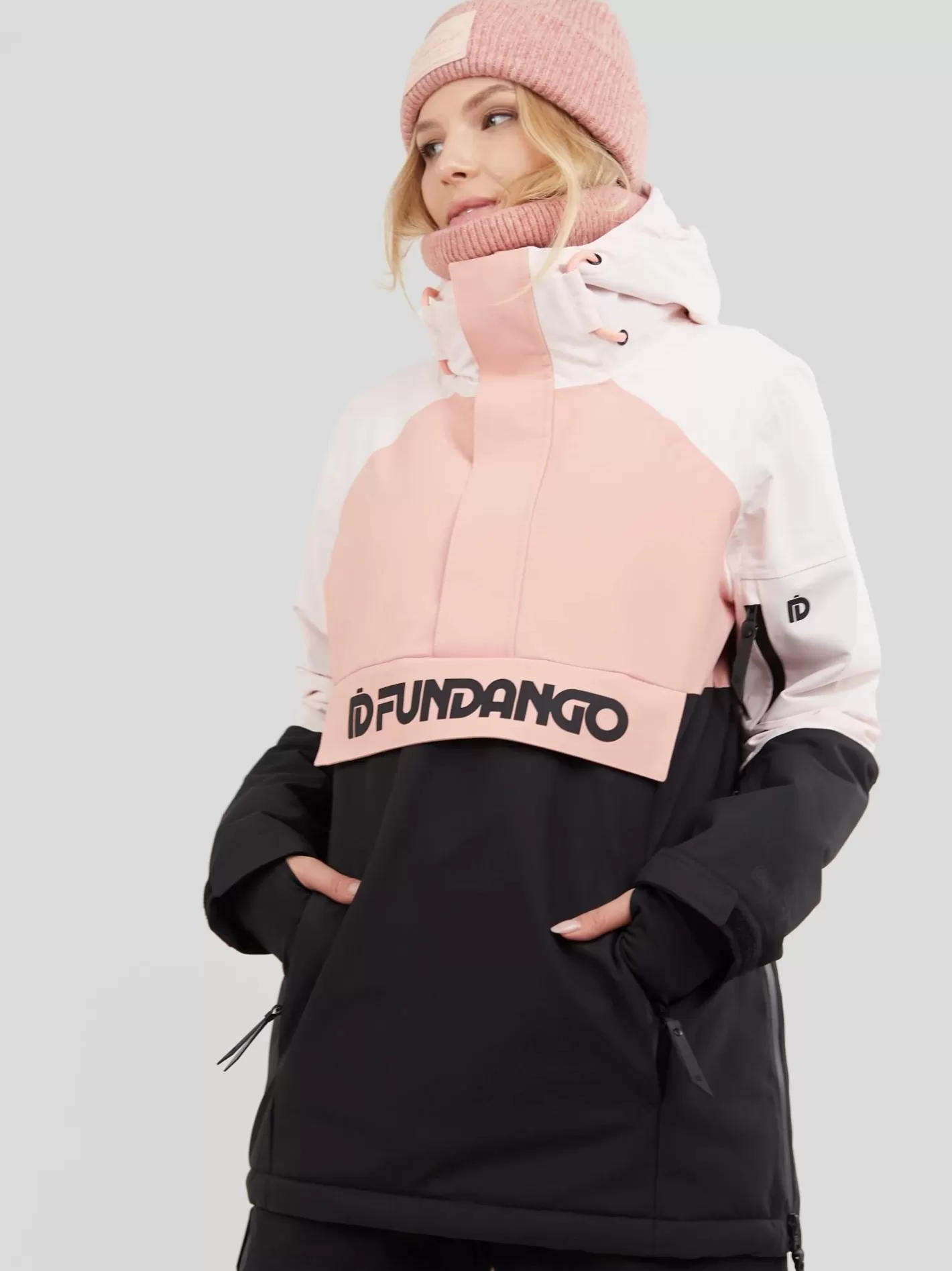 Ski Jacket^Fundango Birch Logo Anorak Pink