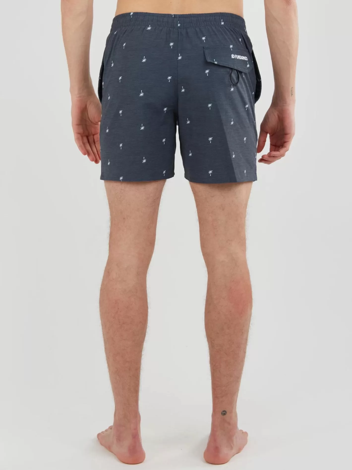 Beach Shorts^Fundango Bono Print Boardshort Dark Blue