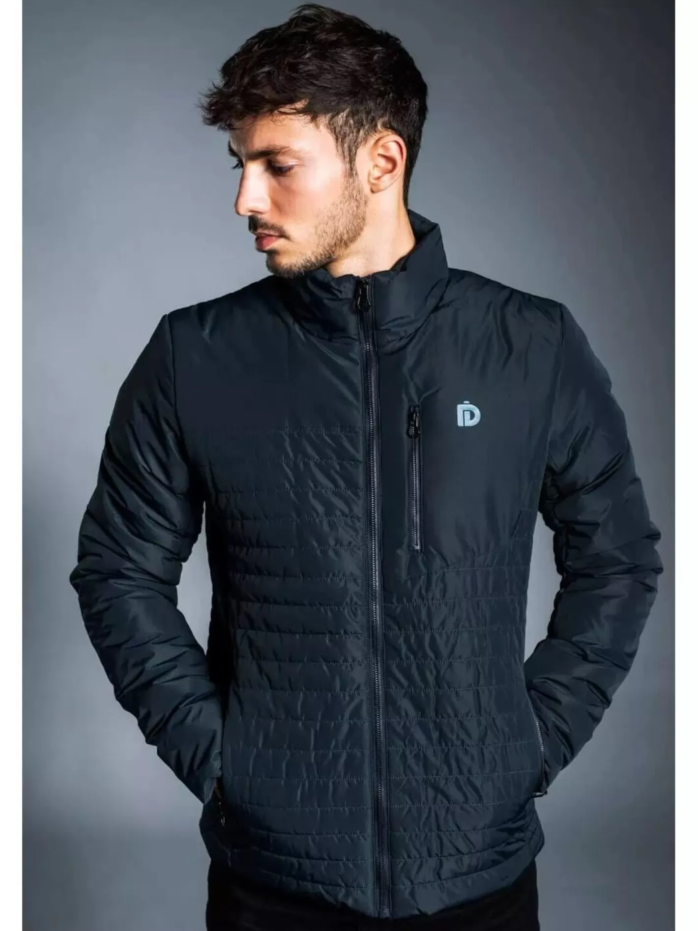 Casual Jacket^Fundango Boundary Quilted Jacket Dark Blue