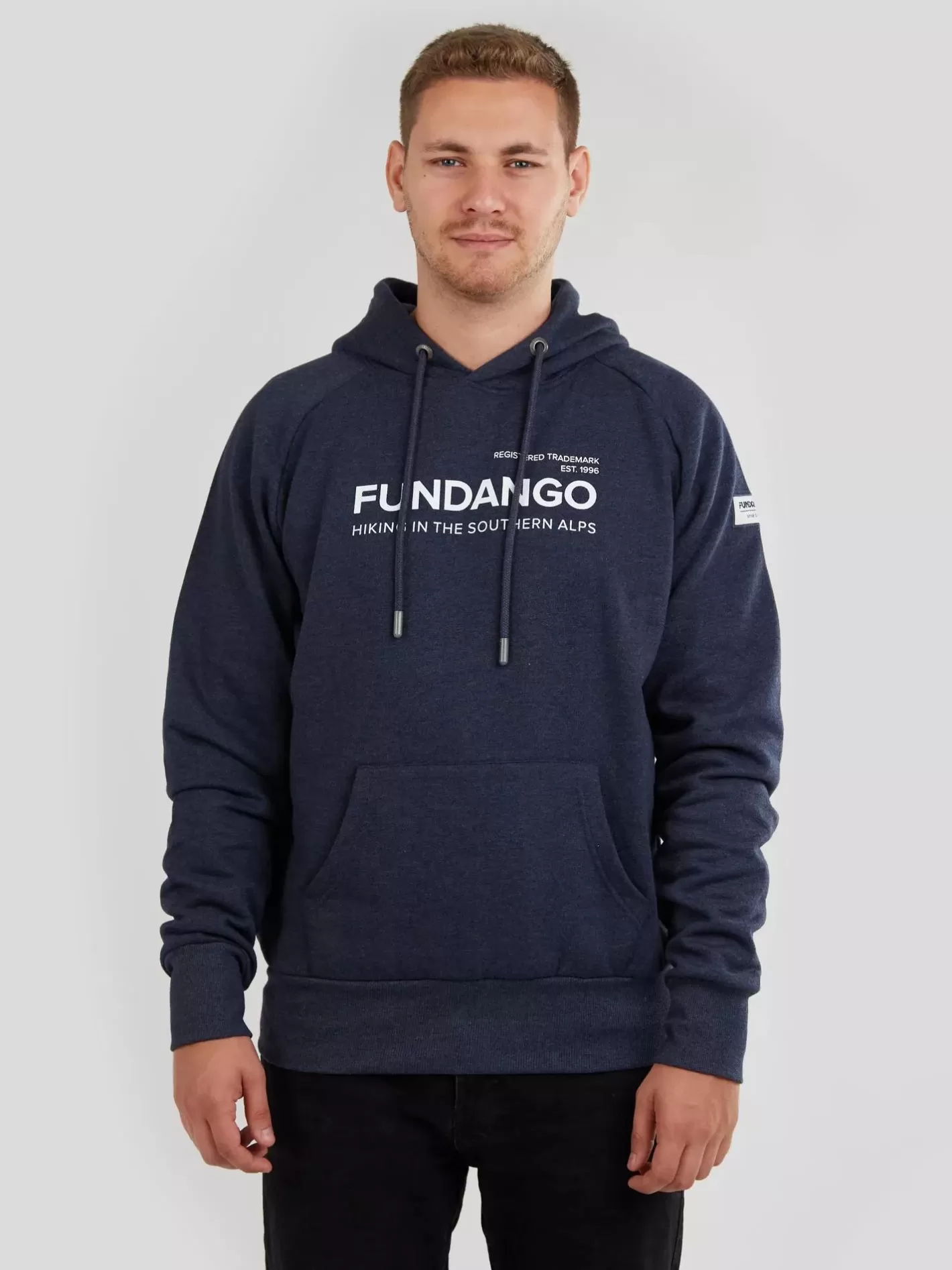 Sweatshirt^Fundango Dixon Hooded Sweatshirt Blue