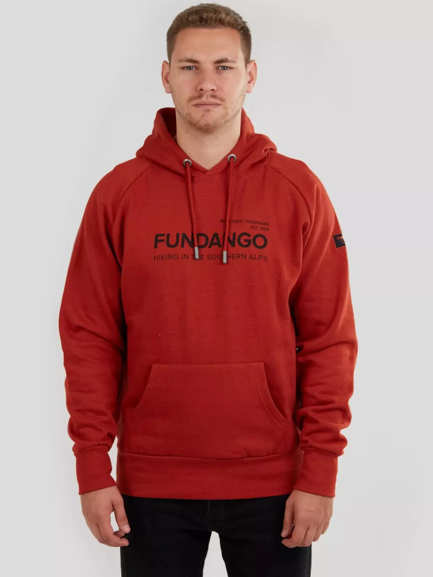 Sweatshirt^Fundango Dixon Hooded Sweatshirt Orange