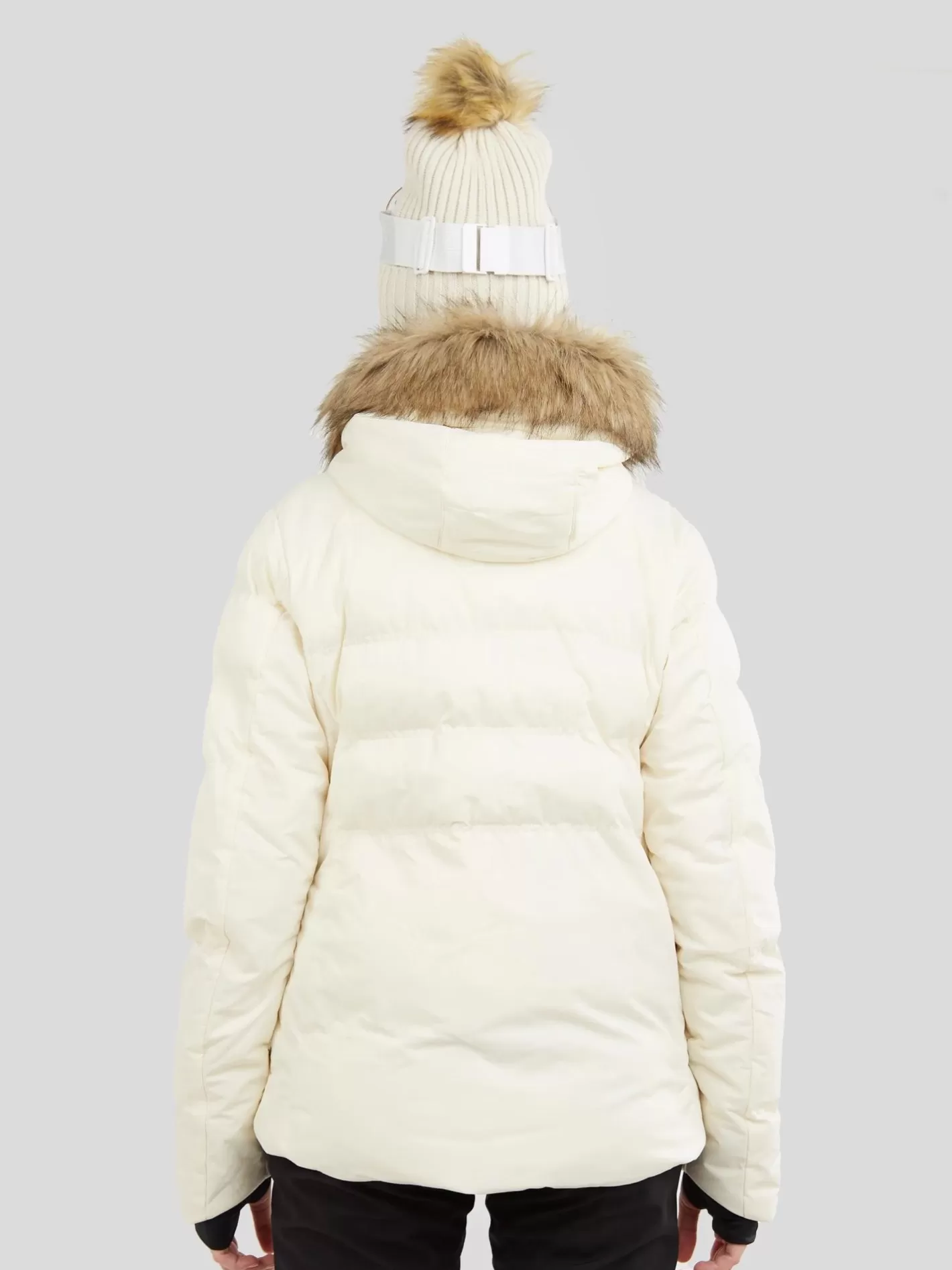 Ski Jacket^Fundango Elyra Fur Padded Jacket White