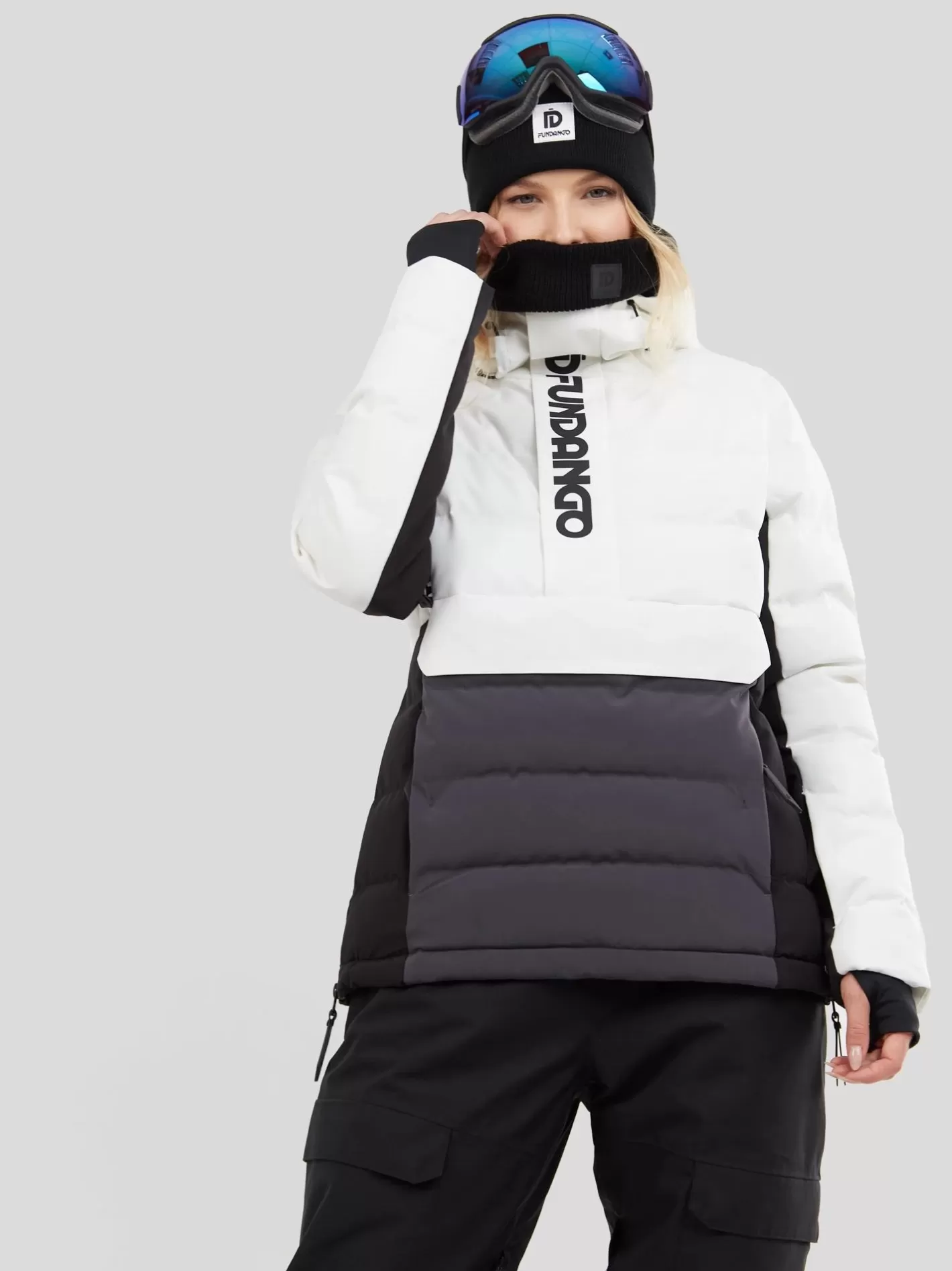 Ski Jacket^Fundango Everett Padded Anorak White