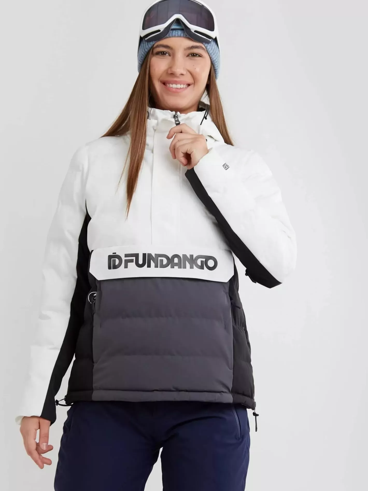 Ski Jacket^Fundango Everett Padded Anorak White