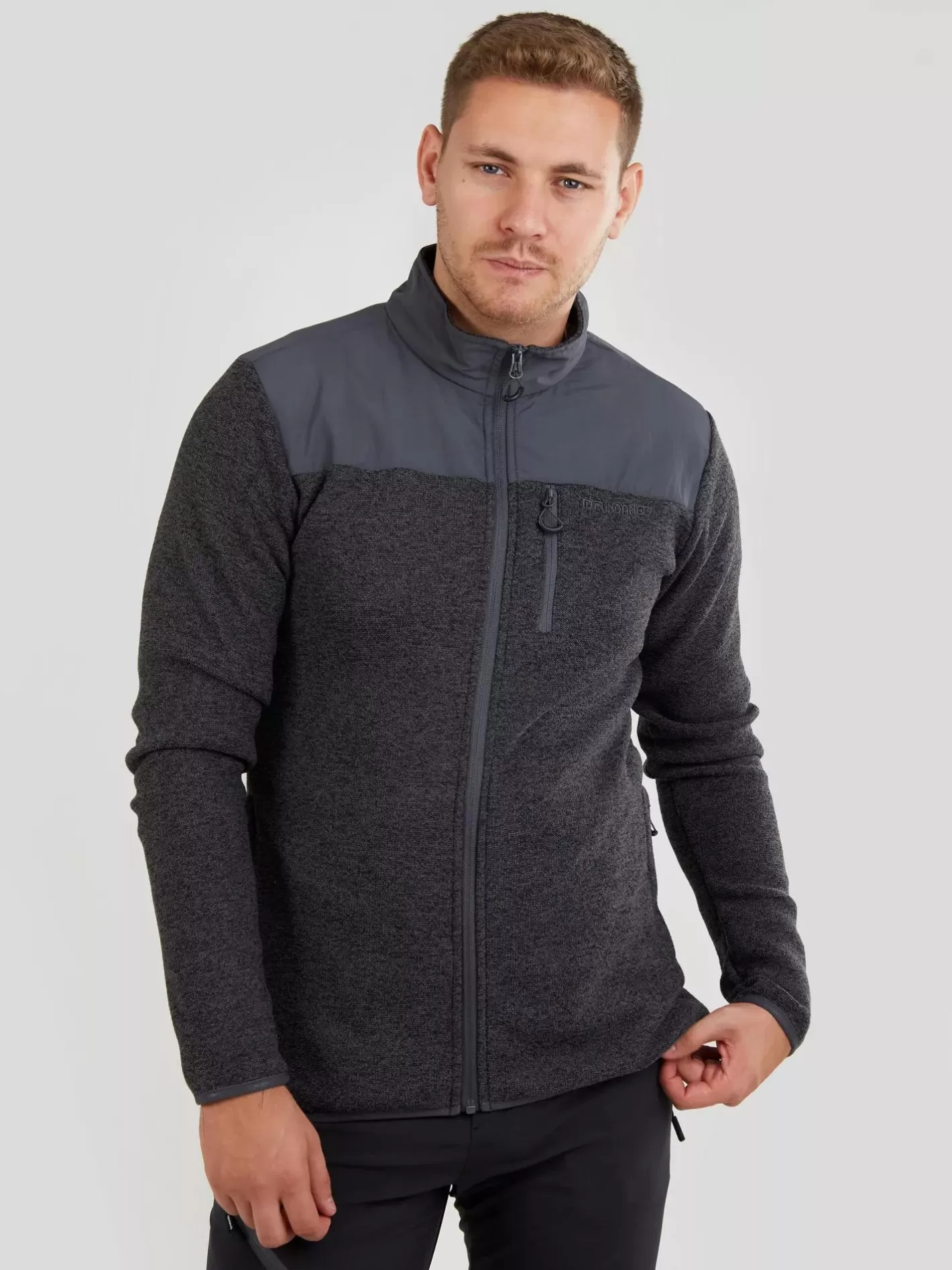 Softshell & Fleece^Fundango Flame Hybrid Jacket Grey