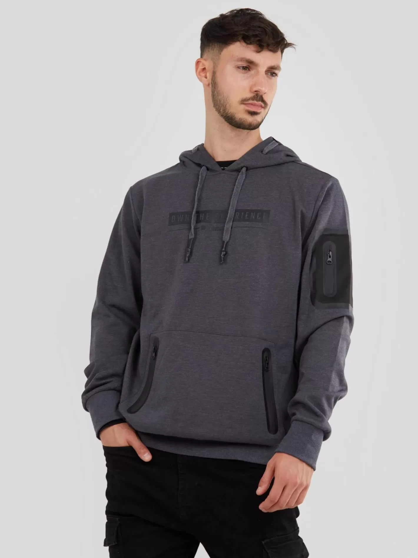 Softshell & Fleece^Fundango Force Tech Pullover Grey