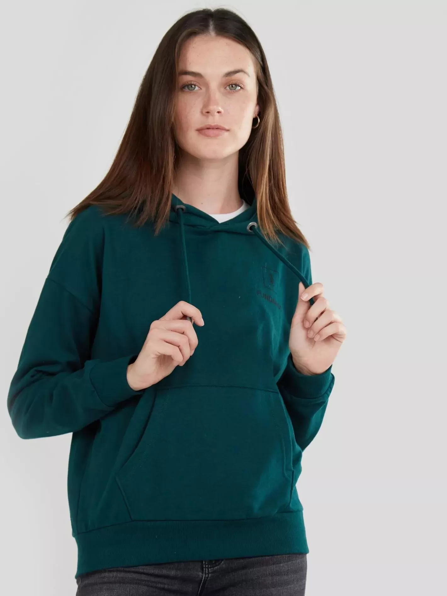 Sweatshirt^Fundango Haley Hooded Sweatshirt Green