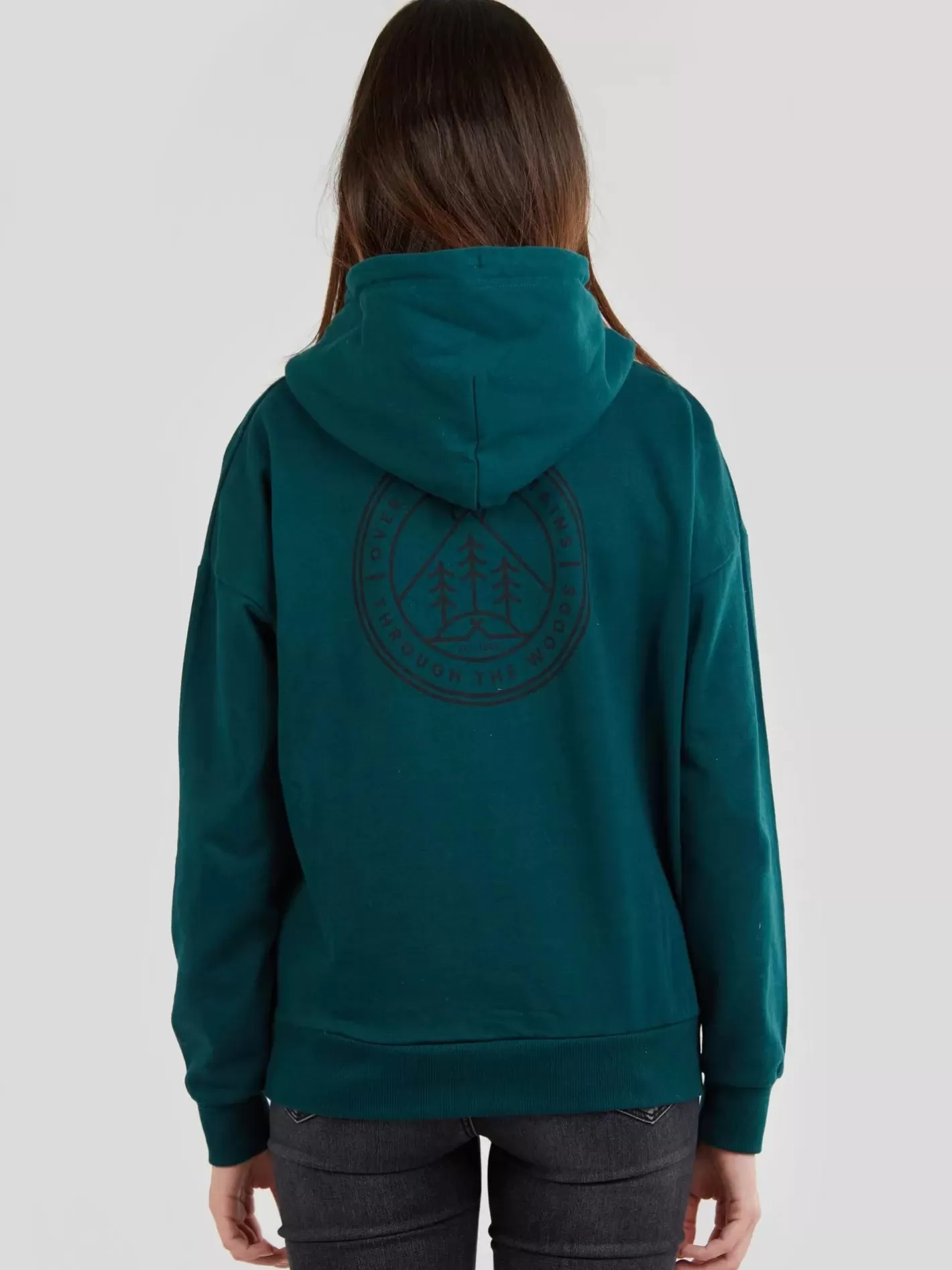 Sweatshirt^Fundango Haley Hooded Sweatshirt Green