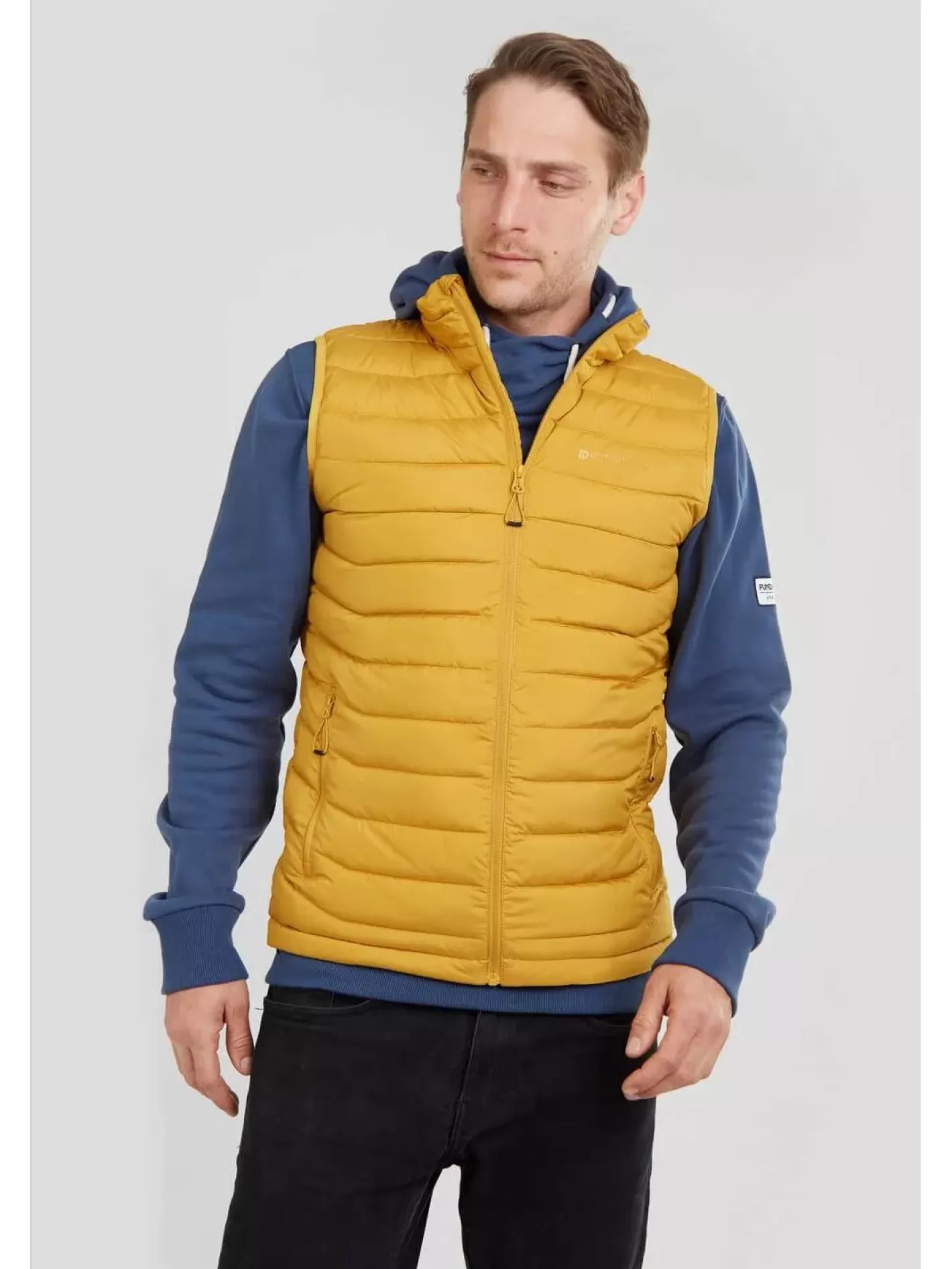 Vest^Fundango Hollow Padded Vest Yellow