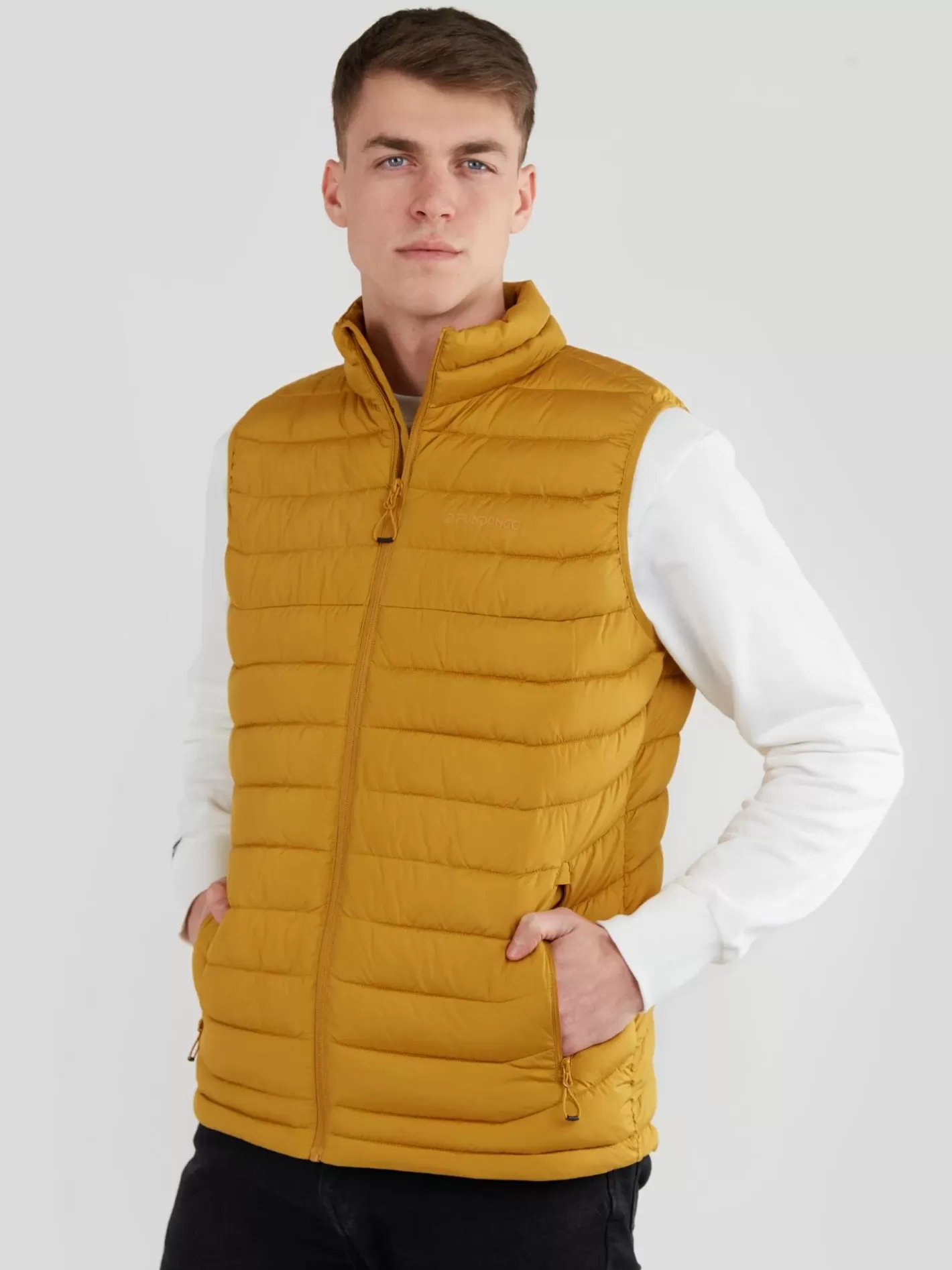 Vest^Fundango Hollow Padded Vest Yellow