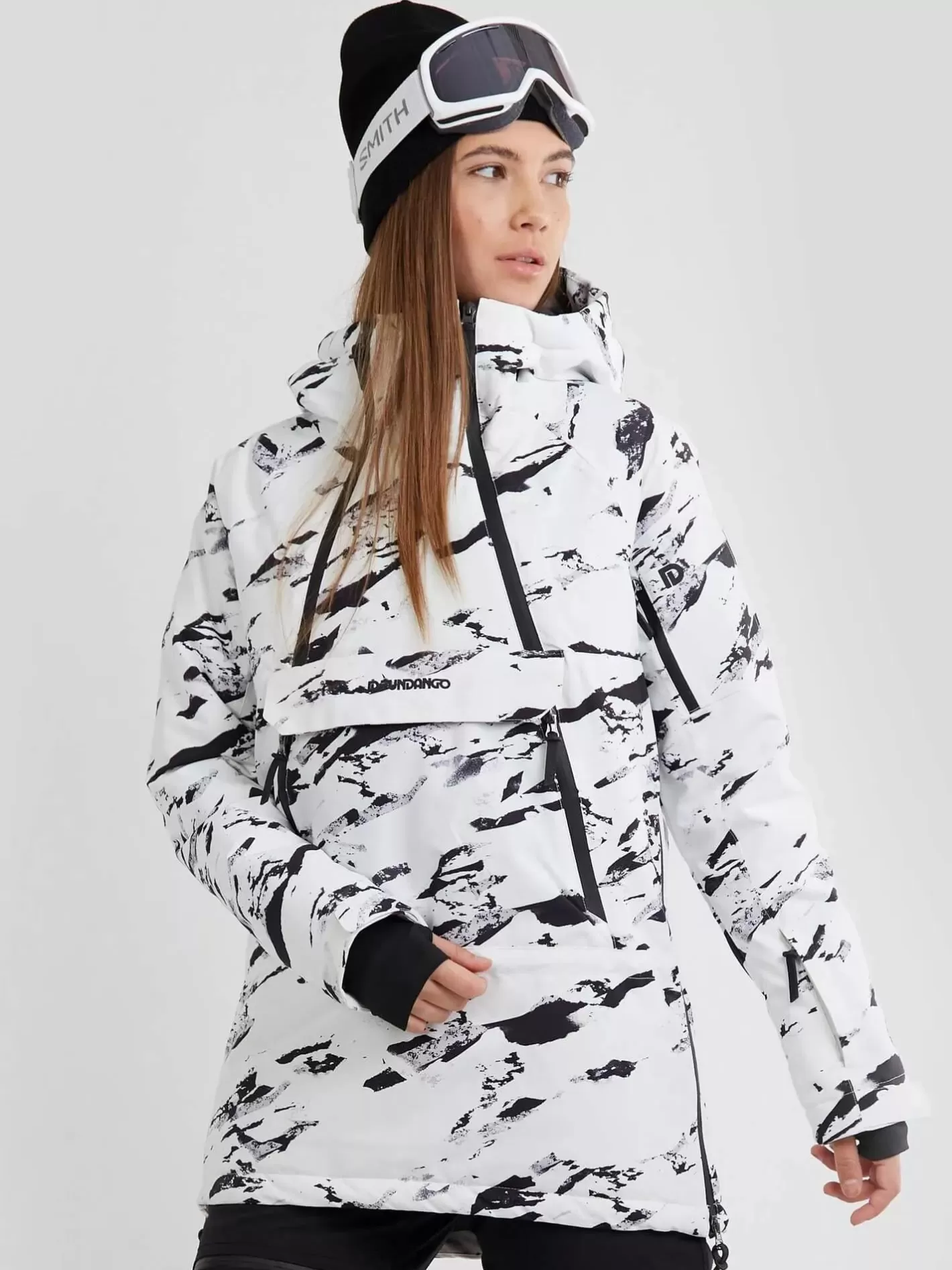 Ski Jacket^Fundango Hooper Anorak Black