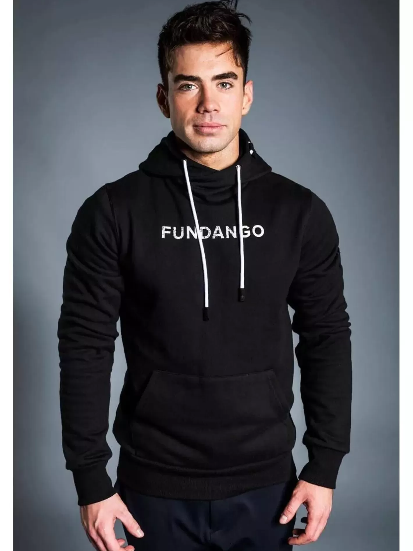 Sweatshirt^Fundango Hoover Hooded Pullover Black