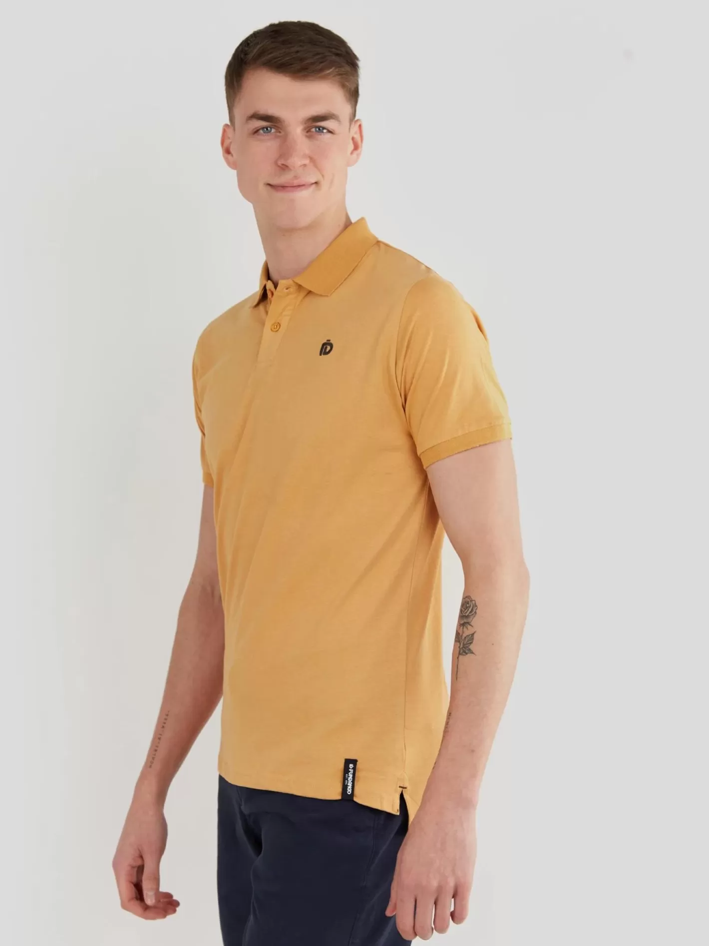 Polo Shirt^Fundango Incognito Mono Poloshirt Yellow