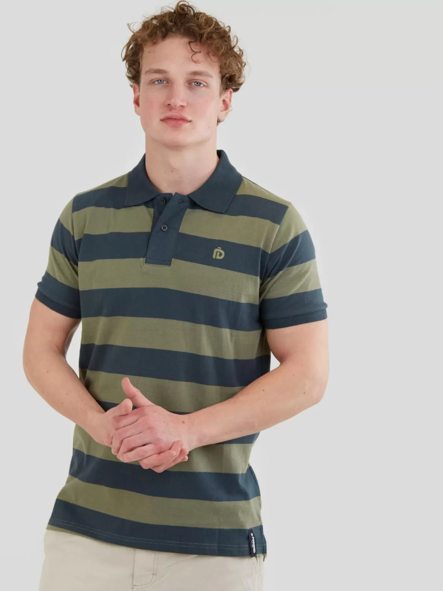 Polo Shirt^Fundango Incognito Stripe Poloshirt Oliv