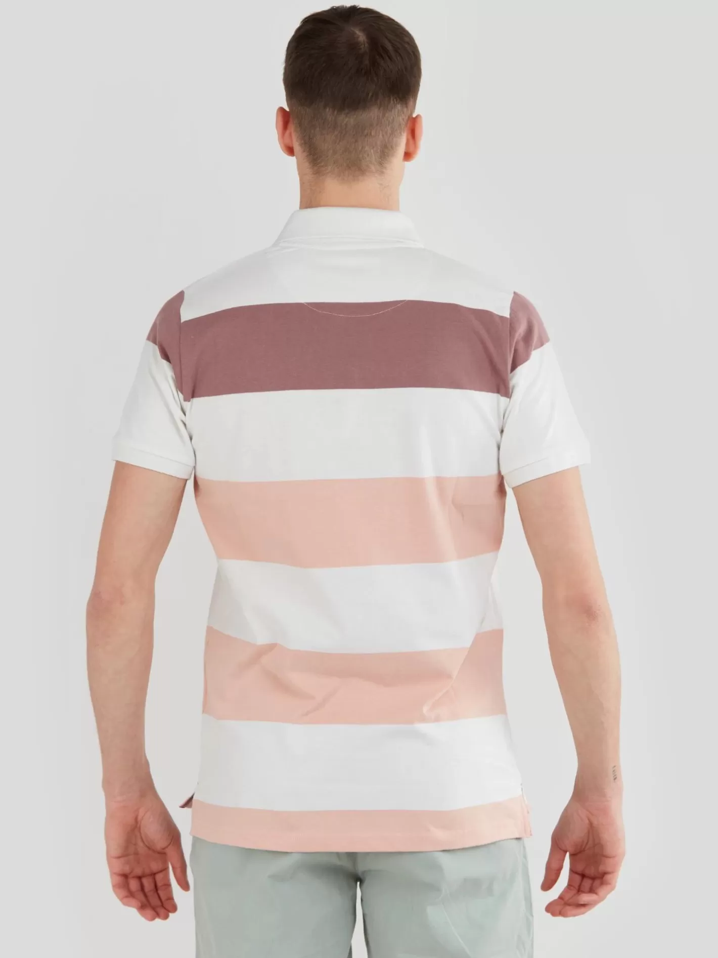 Polo Shirt^Fundango Incognito Stripe Poloshirt White