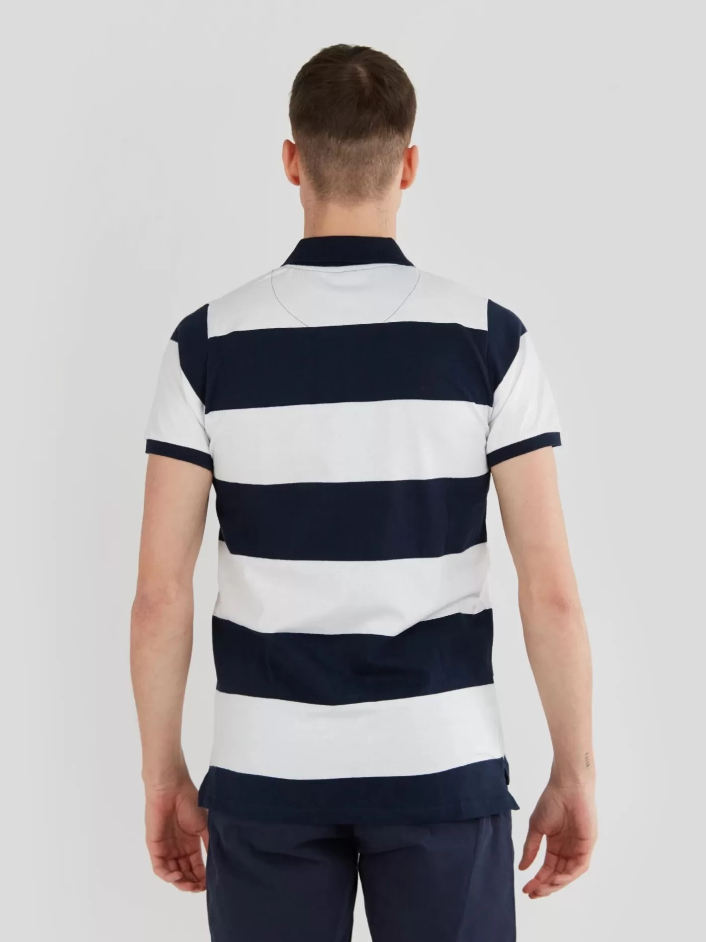 Polo Shirt^Fundango Incognito Stripe Poloshirt Dark Blue