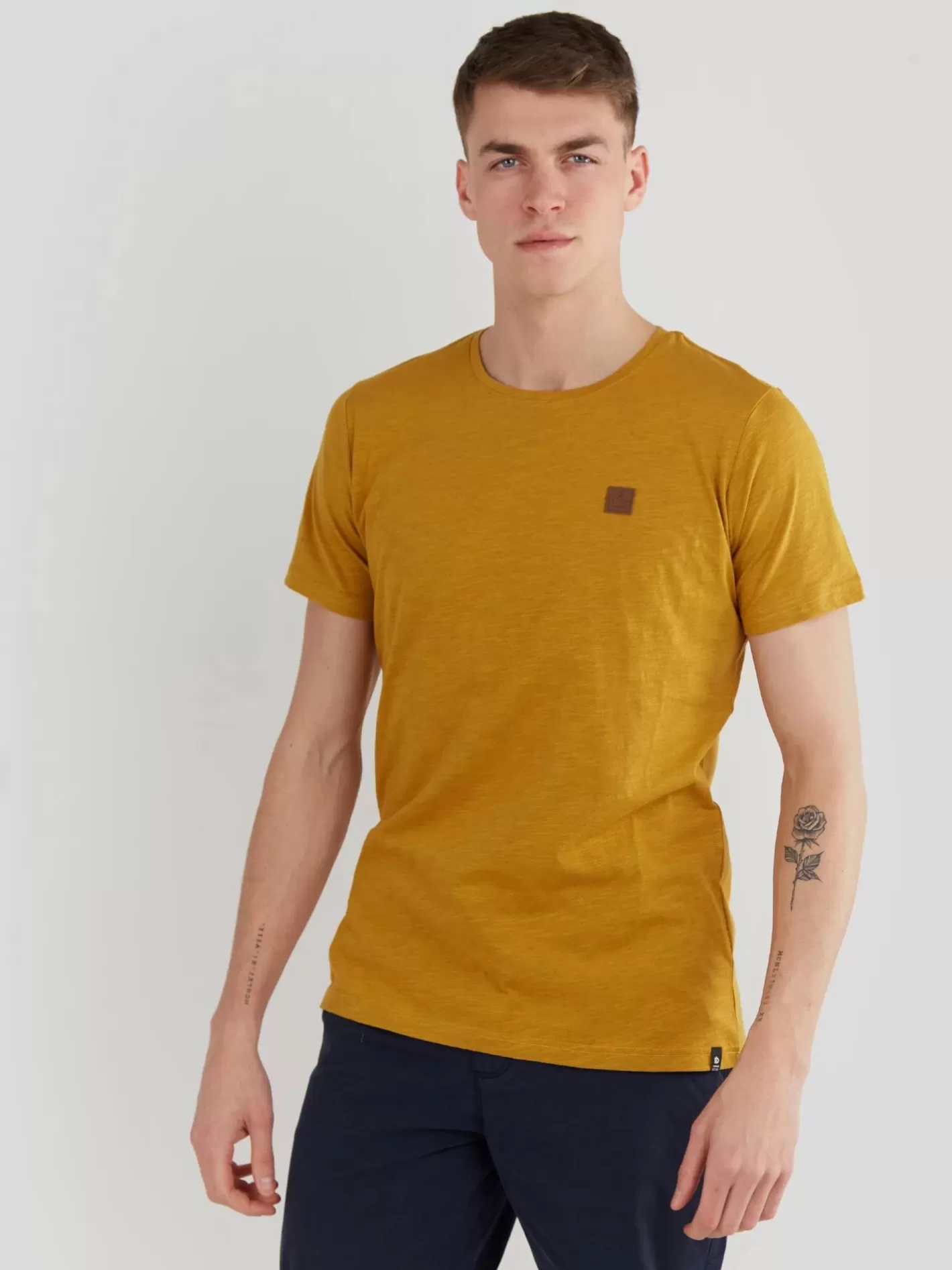 T-Shirt^Fundango Jaggy Structured T-Shirt Yellow