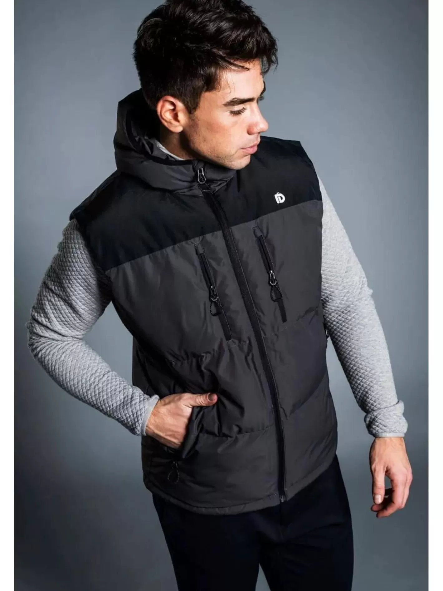 Vest^Fundango Laurel Padded Vest Black