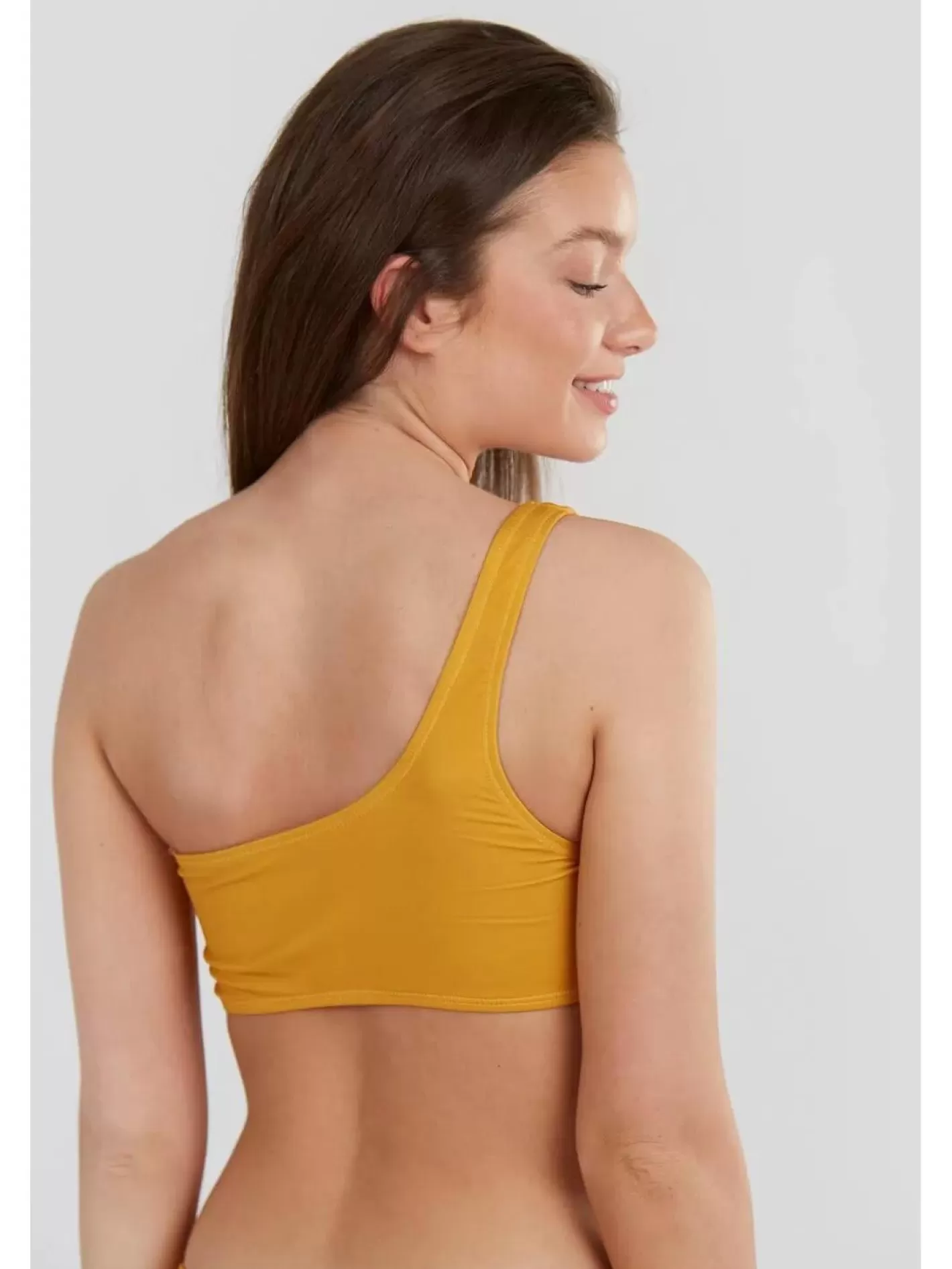 Bikinis^Fundango Madison One Shoulder Top Orange