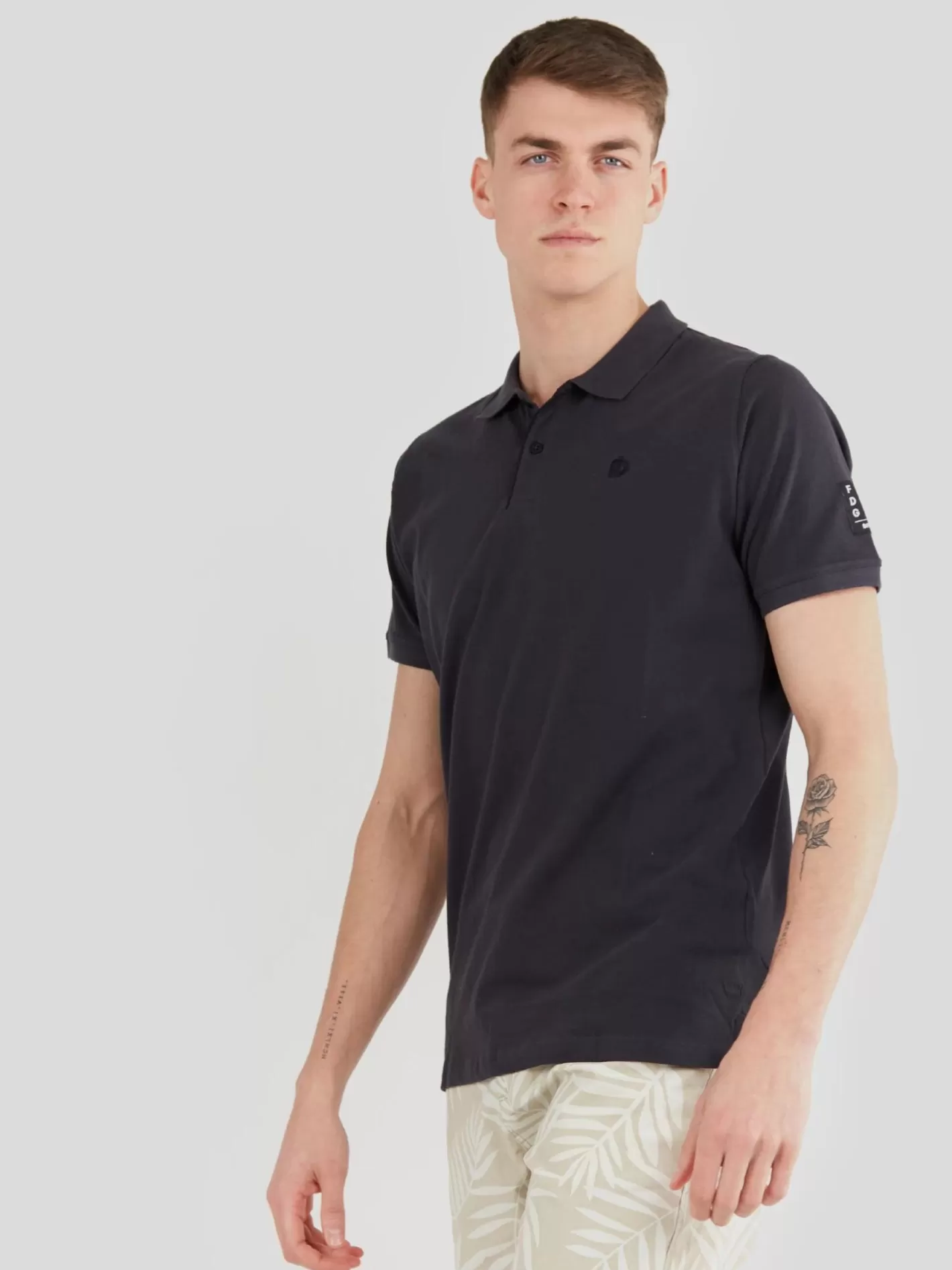 Polo Shirt^Fundango Molton Poloshirt Black