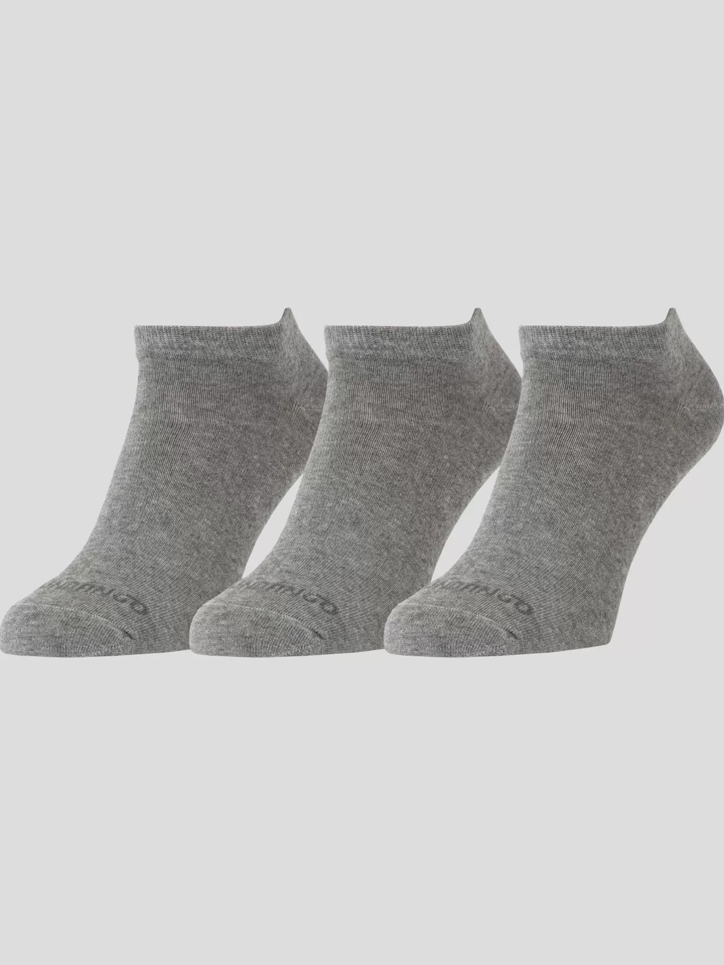 Socks^Fundango Noshow Basic 3 Pack Grey