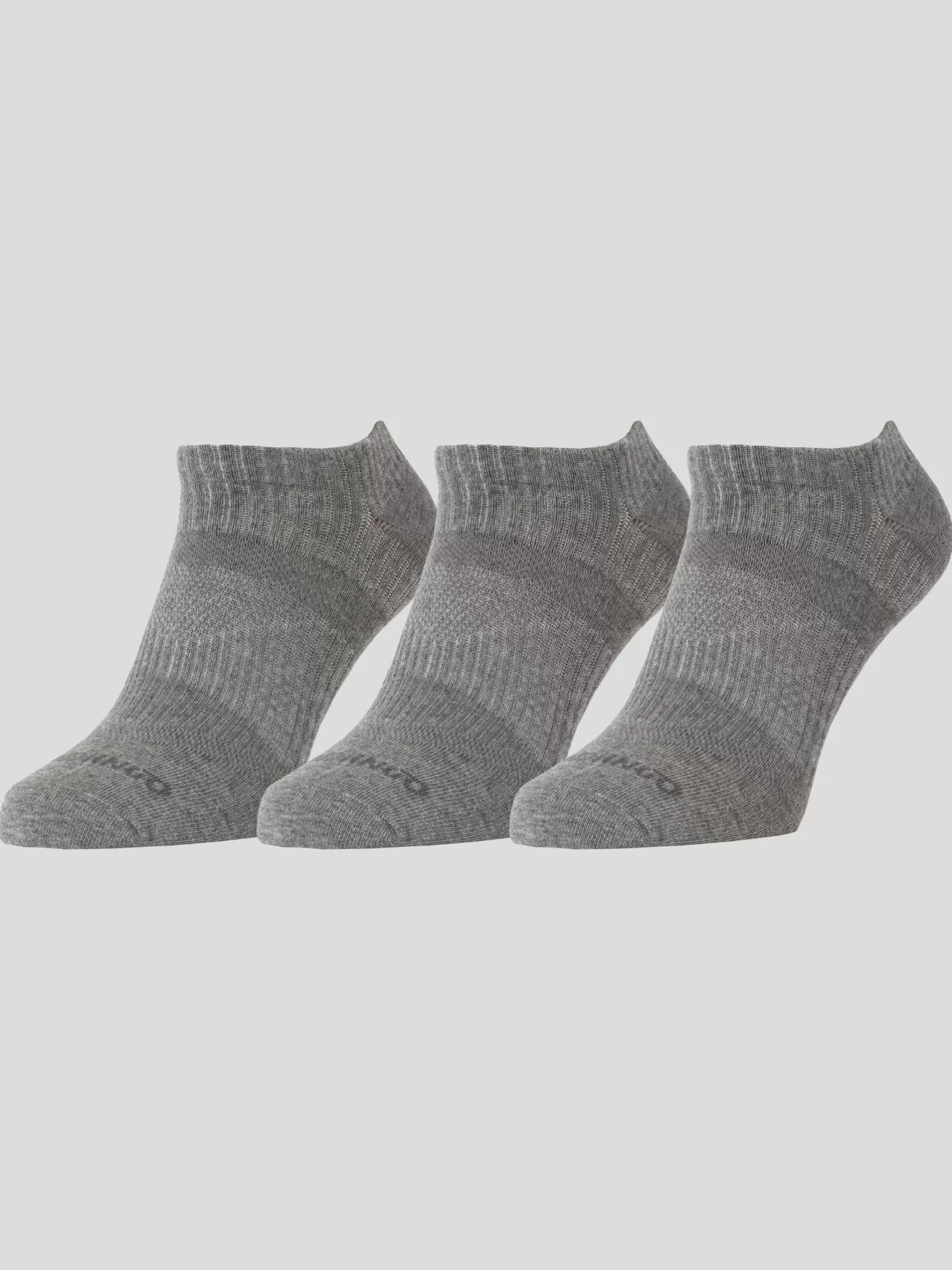 Socks^Fundango Noshow Sport 3 Pack Grey