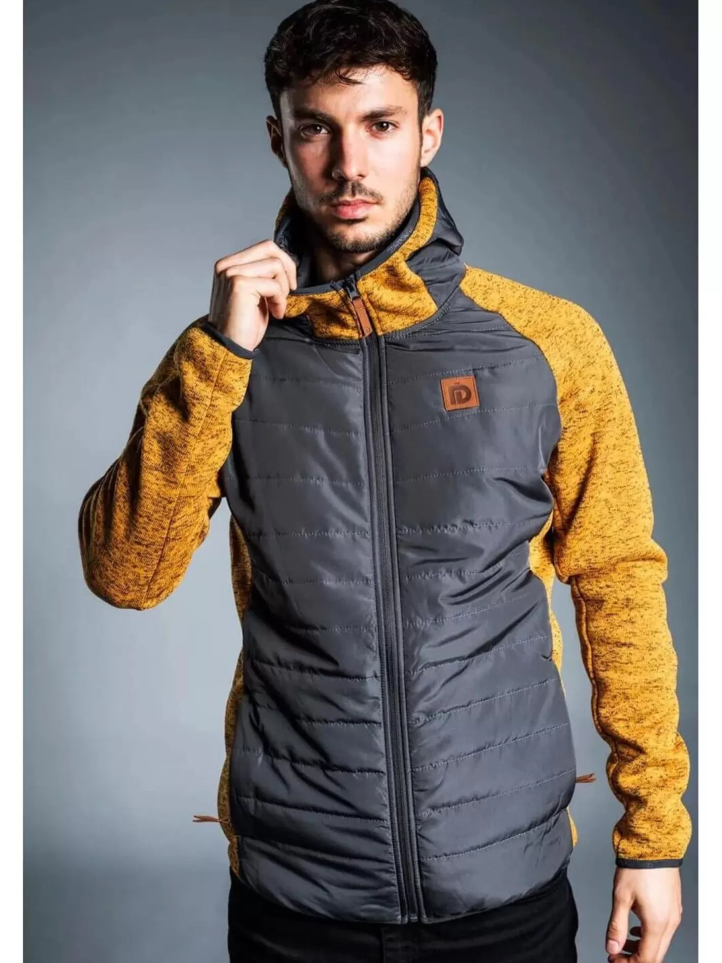 Softshell & Fleece^Fundango Obsidian Hybrid Jacket Yellow