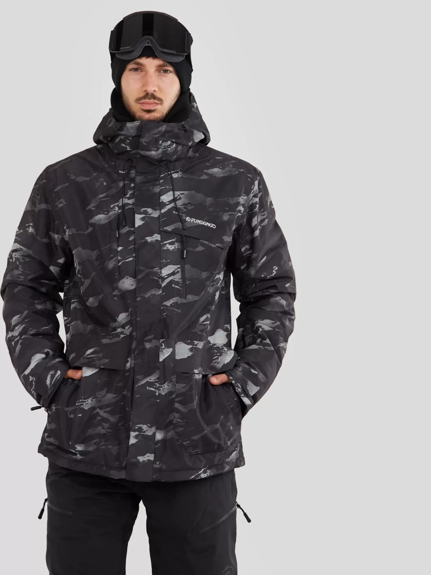 Ski Jacket^Fundango Ryder Jacket Black