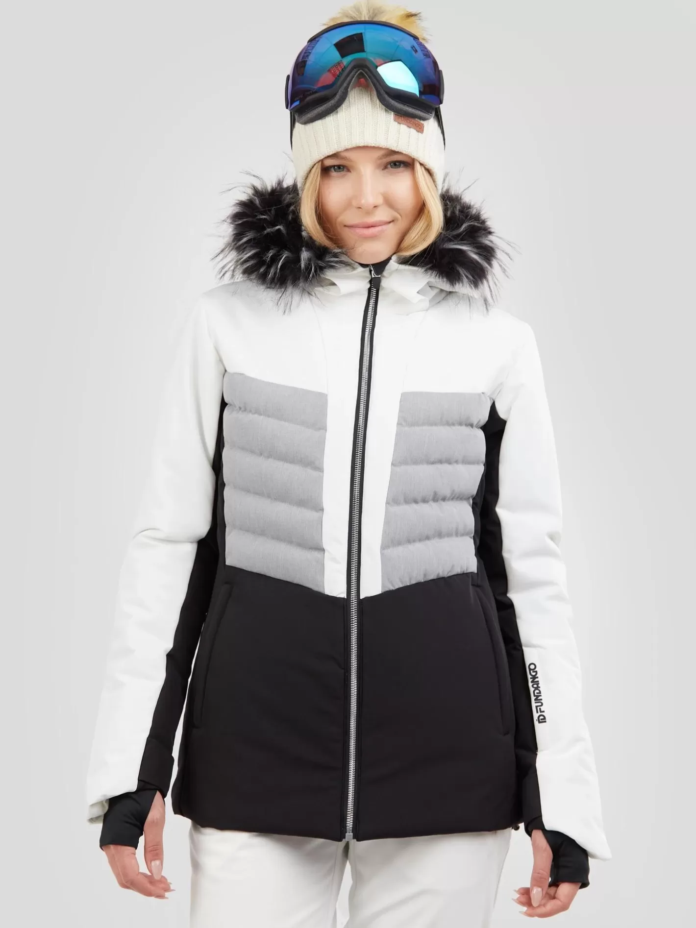 Ski Jacket^Fundango Salina Padded Jacket White