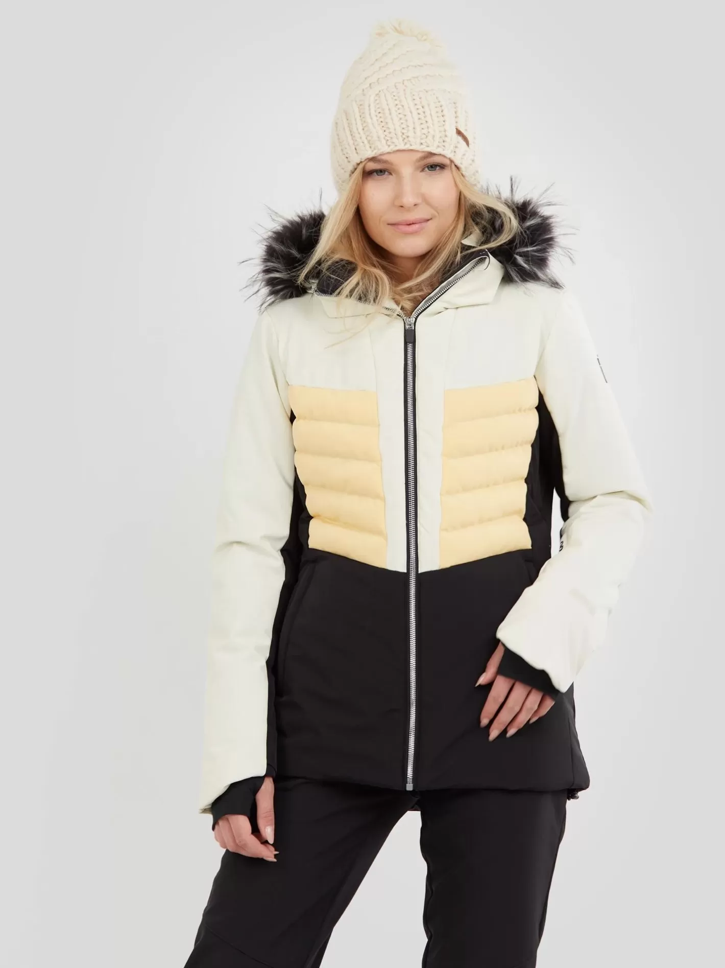 Ski Jacket^Fundango Salina Padded Jacket Yellow