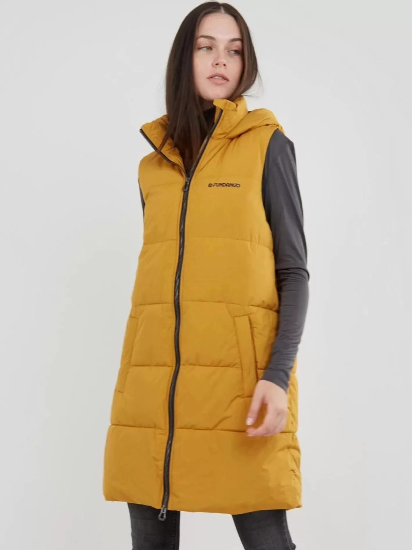 Vest^Fundango Scarlet Padded Vest Yellow