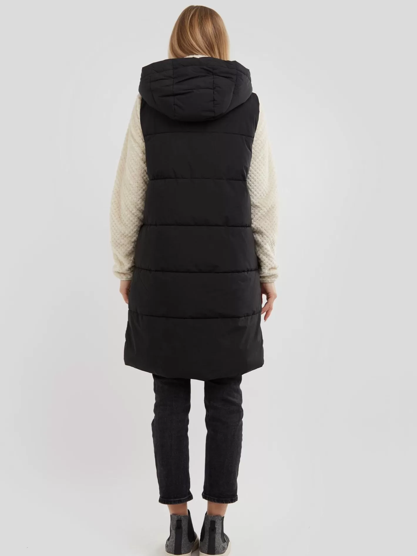 Vest^Fundango Scarlet Padded Vest Black