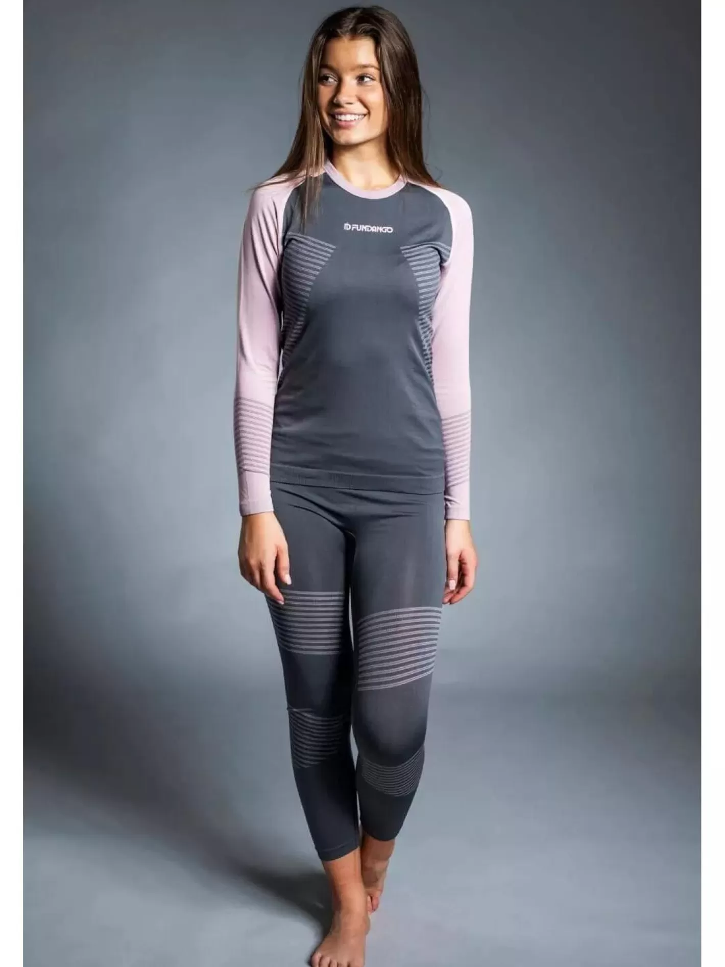 Baselayer^Fundango Seamless Baselayer Set Grey