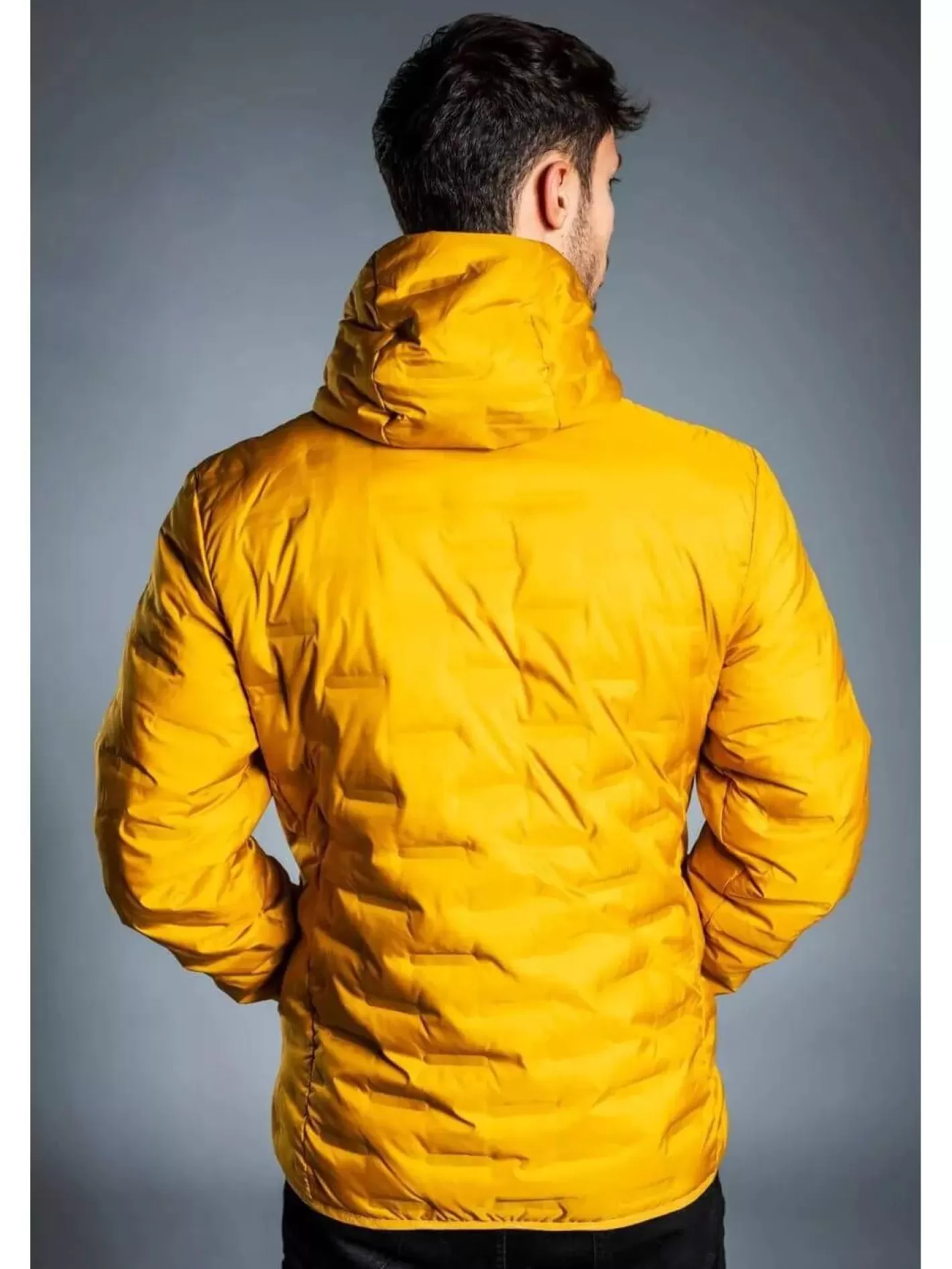 Casual Jacket^Fundango Smoke Hooded Down Jacket Yellow