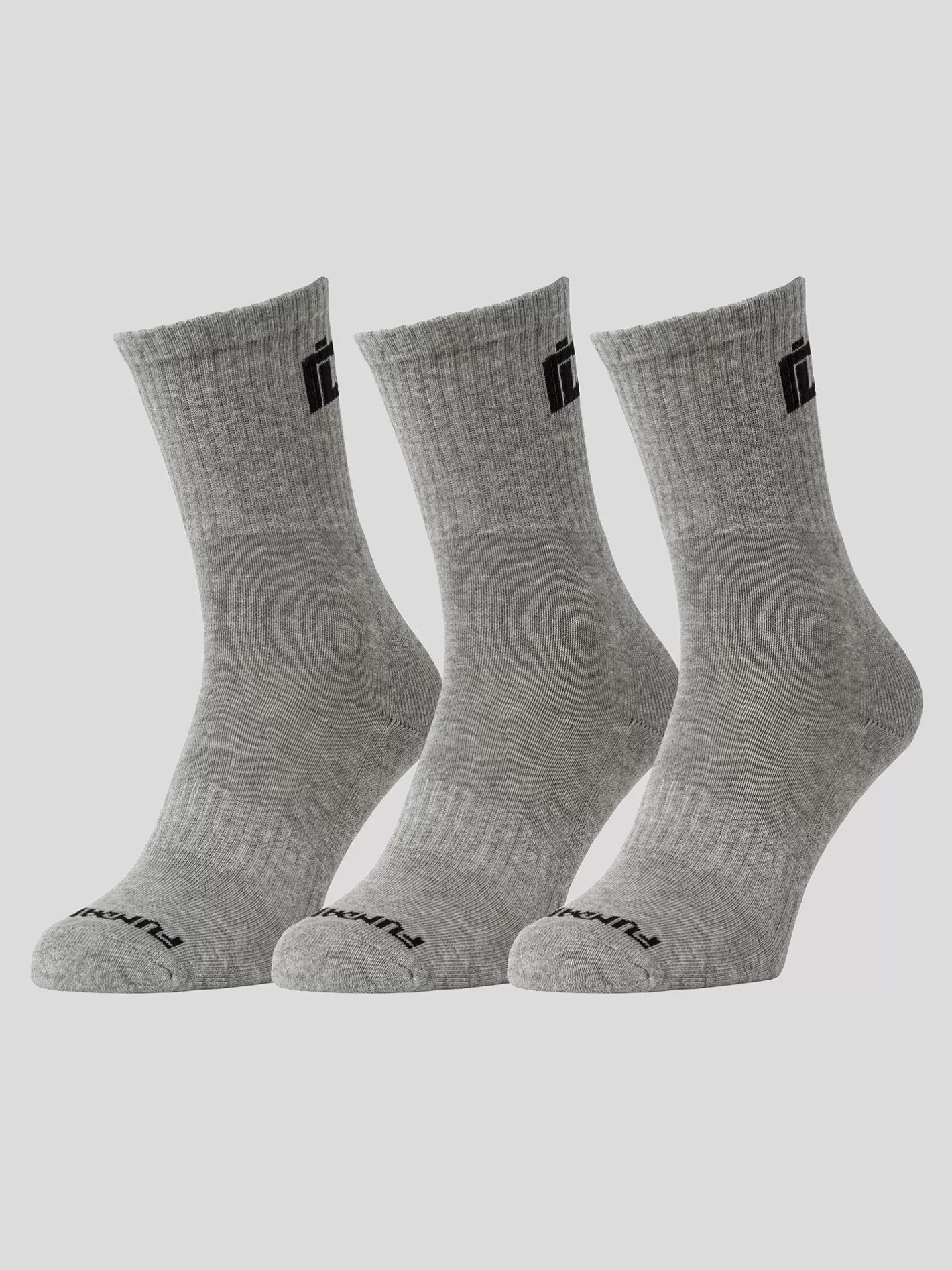 Socks^Fundango Sport 3 Pack Grey