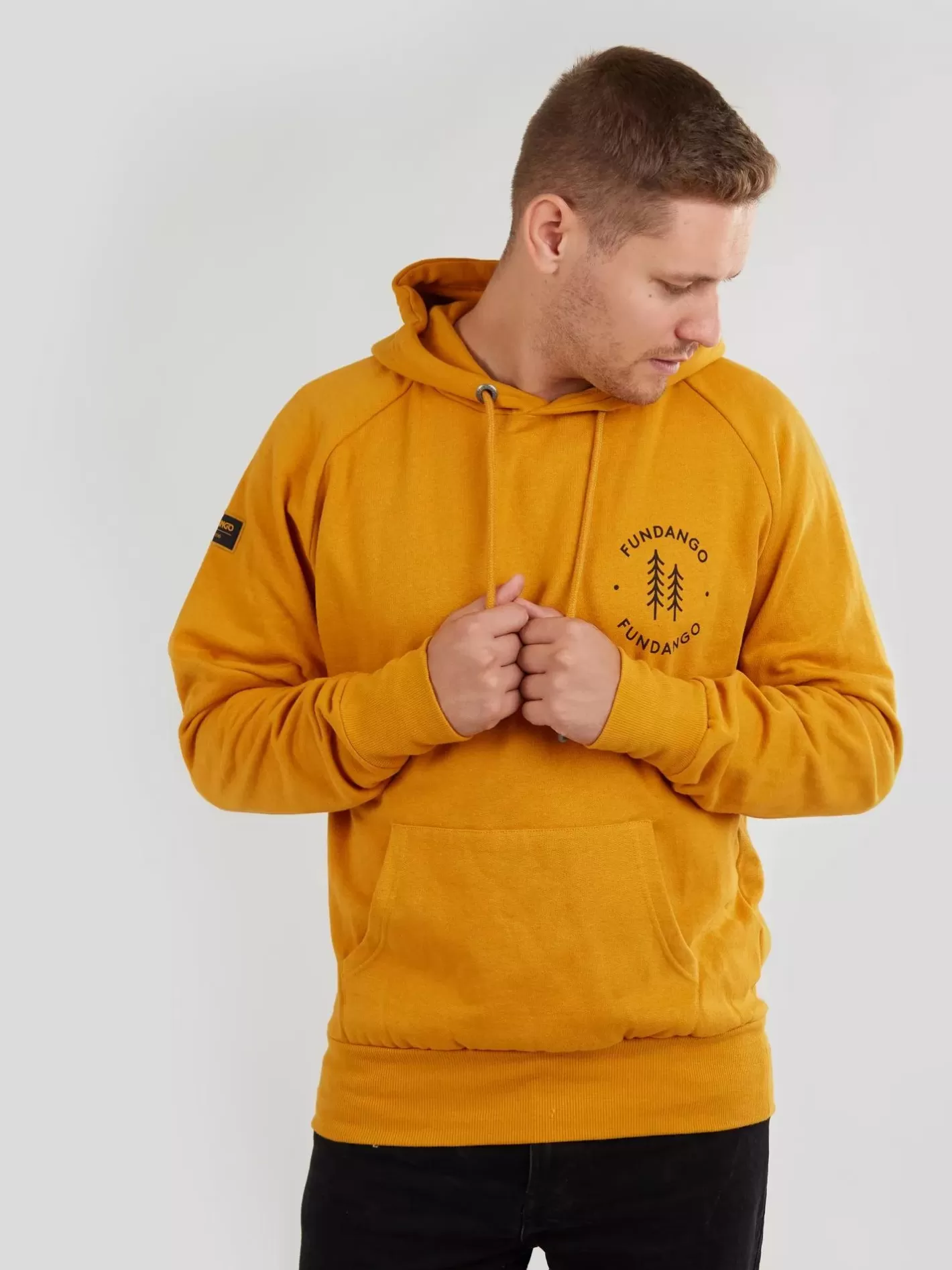 Sweatshirt^Fundango Talis Hooded Sweatshirt Yellow