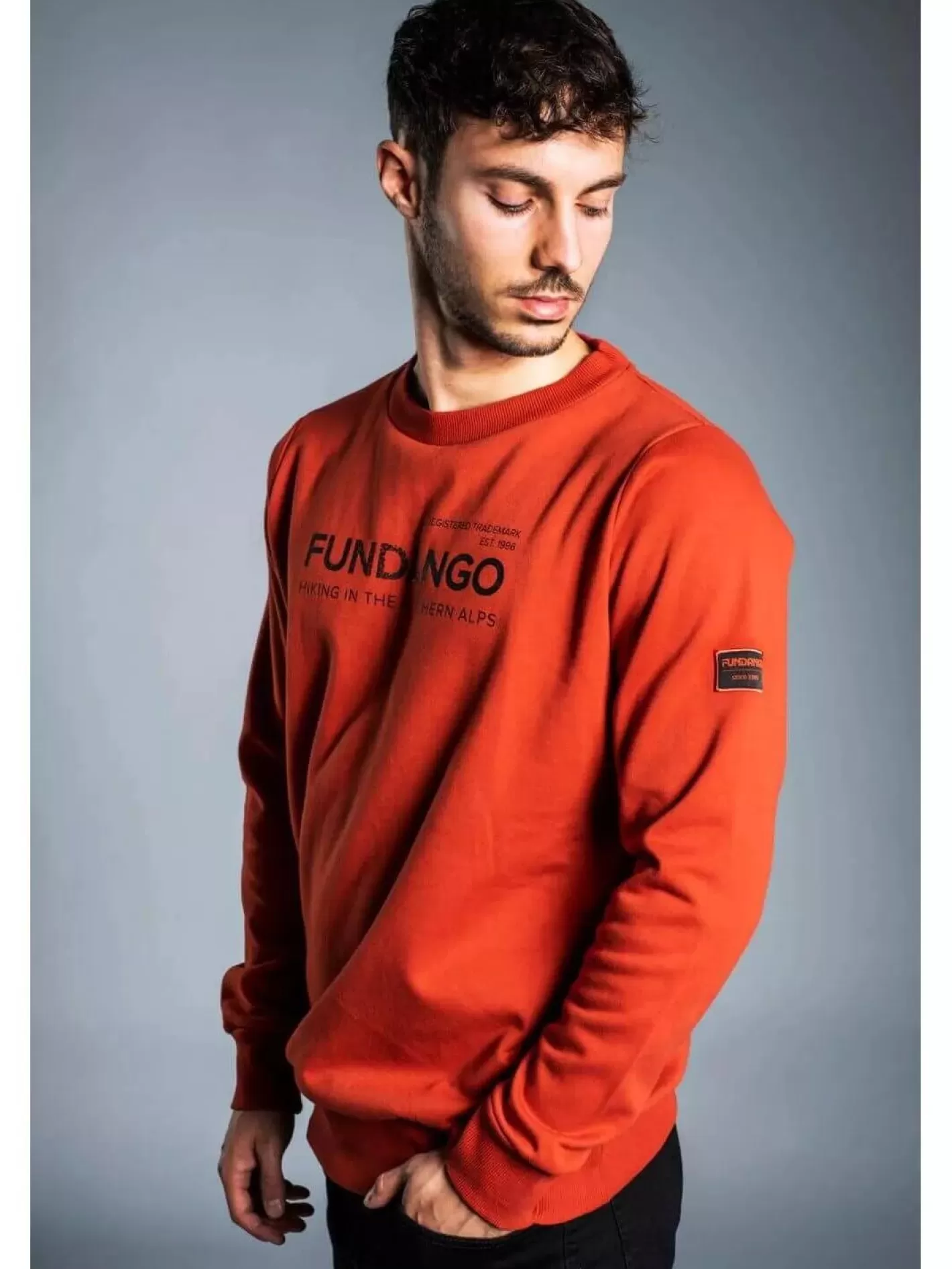 Sweatshirt^Fundango Warren Pullover Orange