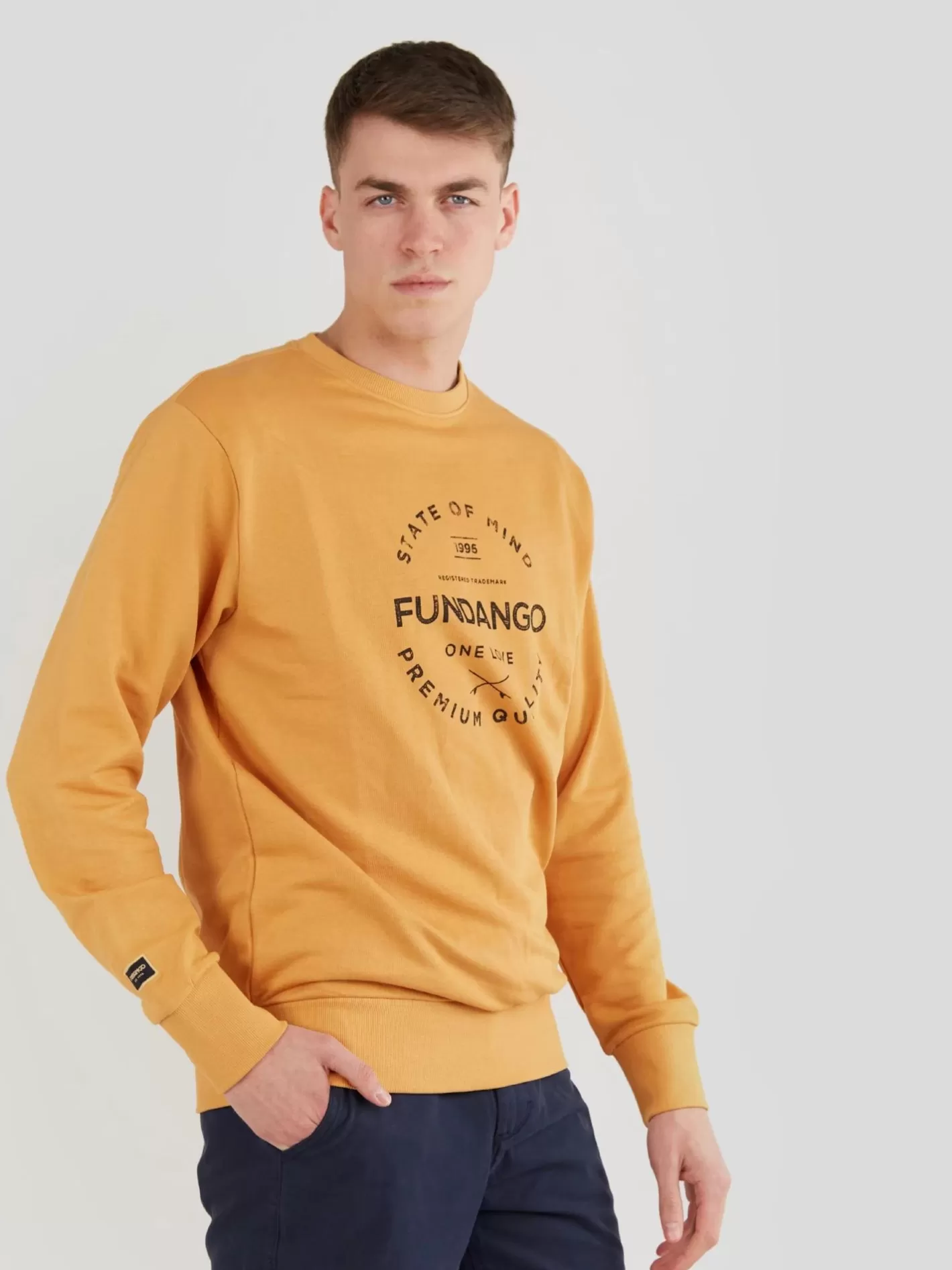 Sweatshirt^Fundango Warren Sweatshirt Yellow